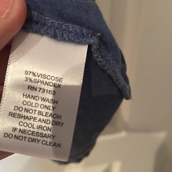 Cable & gauge Blue Jean washed short sleeve flare fit - Picture 2 of 7